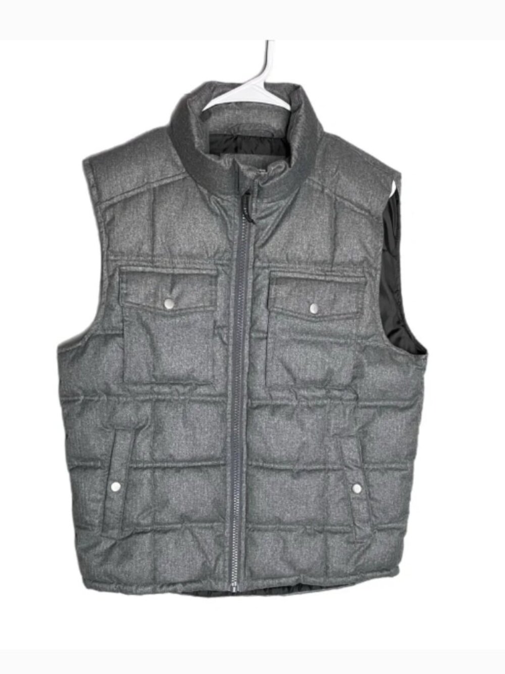 Men’s Gray Puffer Vest Goodfellow & Co Size M Casual Lightweight